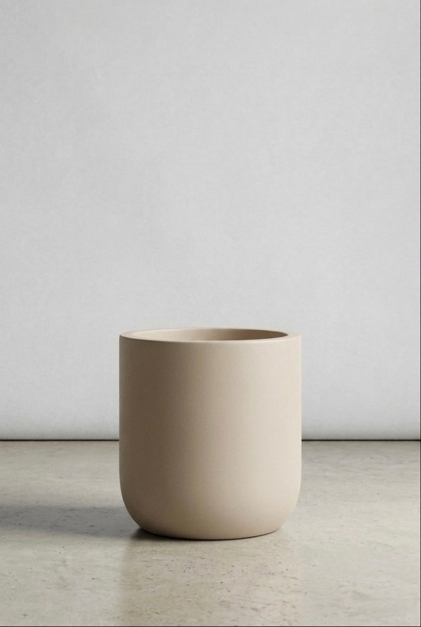 Luxurious Handcrafted Pot | 40x40 cm | Pristine White | Matte Finish